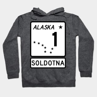 Alaska Highway Route 1 One Soldotna AK Hoodie